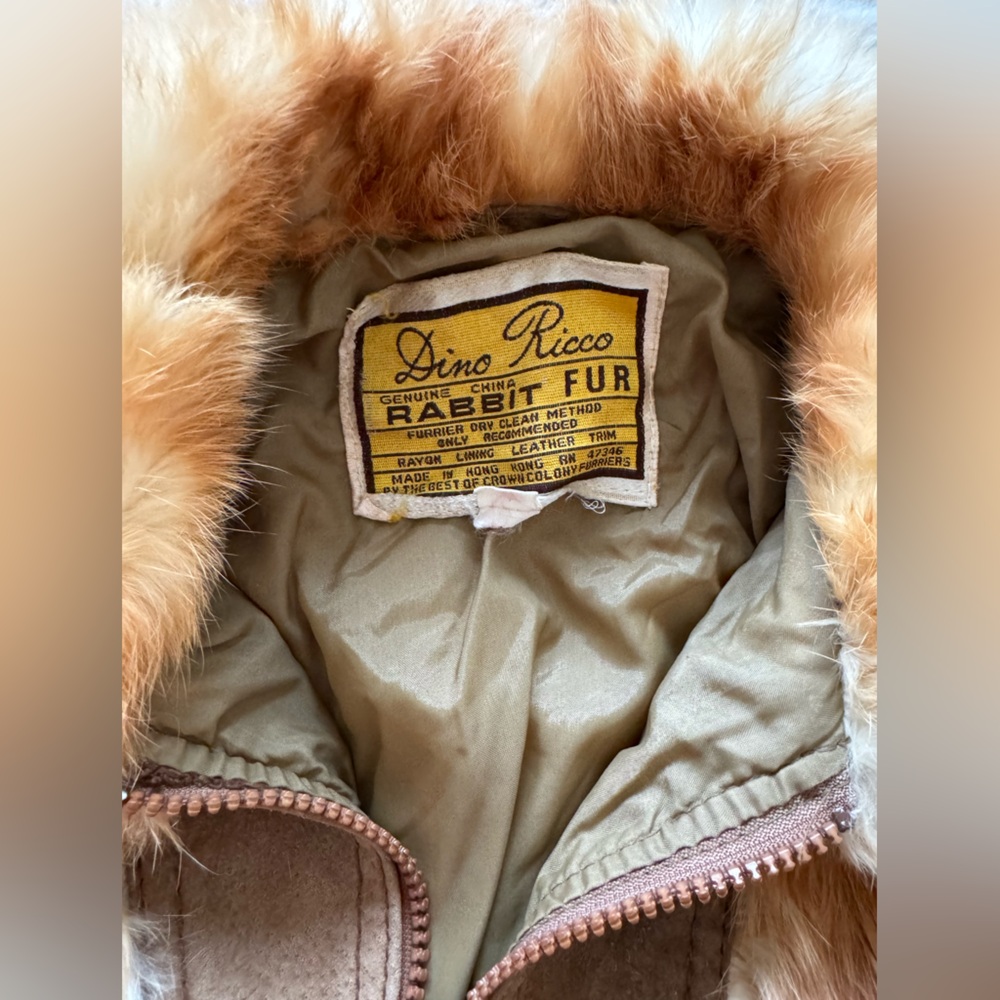 Vintage Dino Ricco Rabbit Fur Coat - Picture 4 of 4